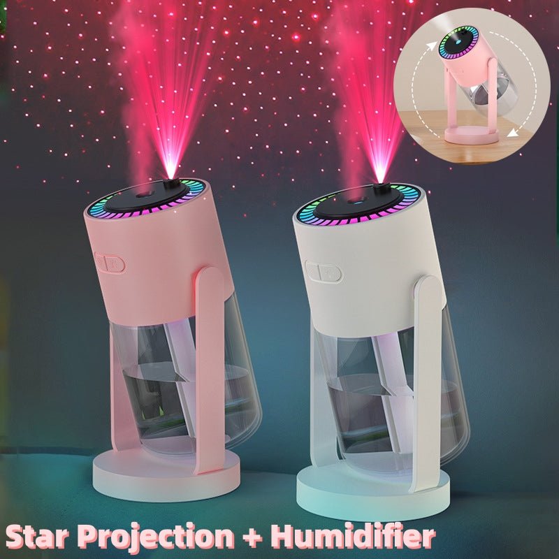 Starry Sky Projection Humidifier | Cool Mist LED Ambient Light | USB ...