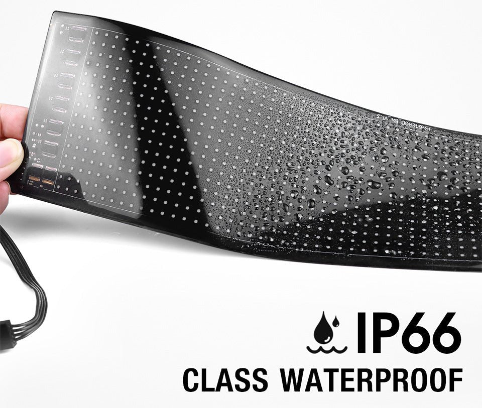 Waterproof device with IP66 rating on a white background