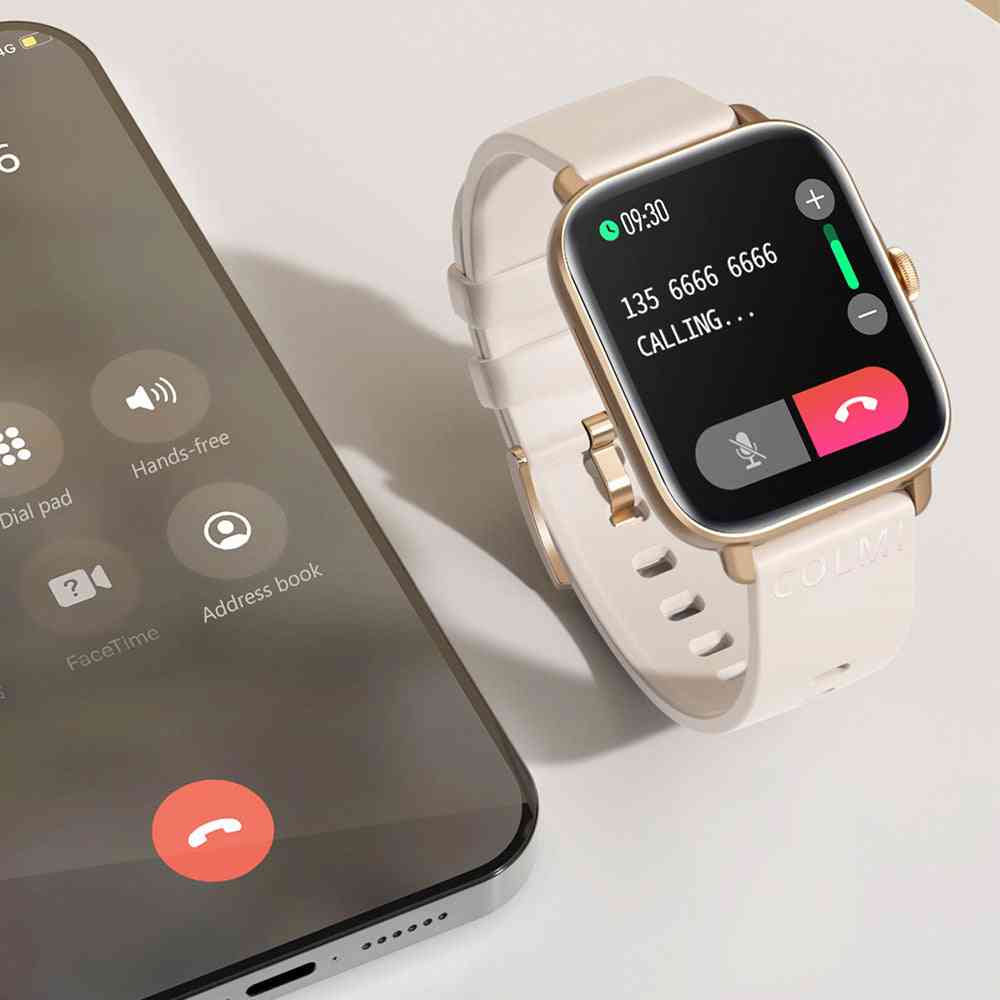 Waterproof Full Screen Smart Watch on a light surface
