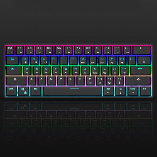 Wireless Bluetooth Keyboard Colorful PBT Keycaps Mechanical Keyboard - TechTronic