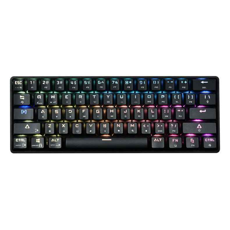 🌈 Wireless Bluetooth Mechanical Keyboard – Colorful PBT Keycaps & Dual Mode Connectivity 🎮 - TechTronic
