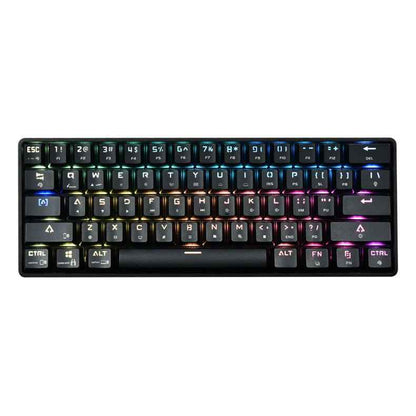 🌈 Wireless Bluetooth Mechanical Keyboard – Colorful PBT Keycaps & Dual Mode Connectivity 🎮 - TechTronic
