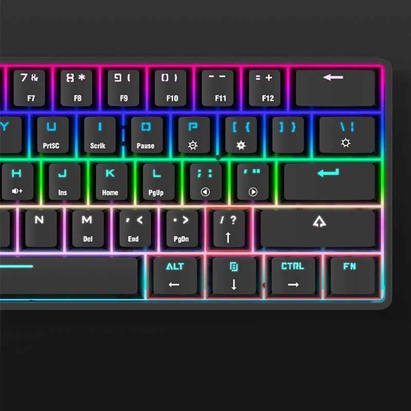 🌈 Wireless Bluetooth Mechanical Keyboard – Colorful PBT Keycaps & Dual Mode Connectivity 🎮 - TechTronic