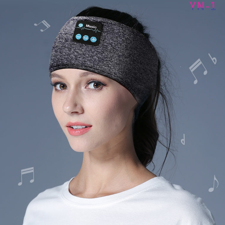 Wireless Bluetooth V5.0 Sports Headband With Music Call Stereo Shading Sleep Headband - TechTronic