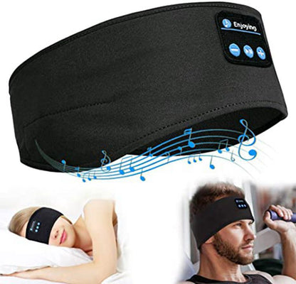 Wireless Bluetooth V5.0 Sports Headband With Music Call Stereo Shading Sleep Headband - TechTronic