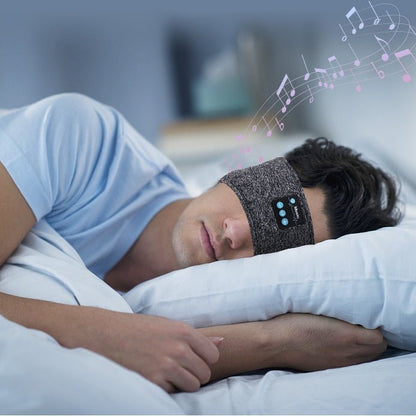 Wireless Bluetooth V5.0 Sports Headband With Music Call Stereo Shading Sleep Headband - TechTronic